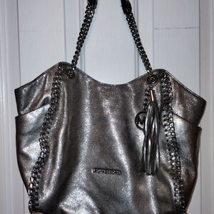 Michael Kors Silver Chain Tote Bag